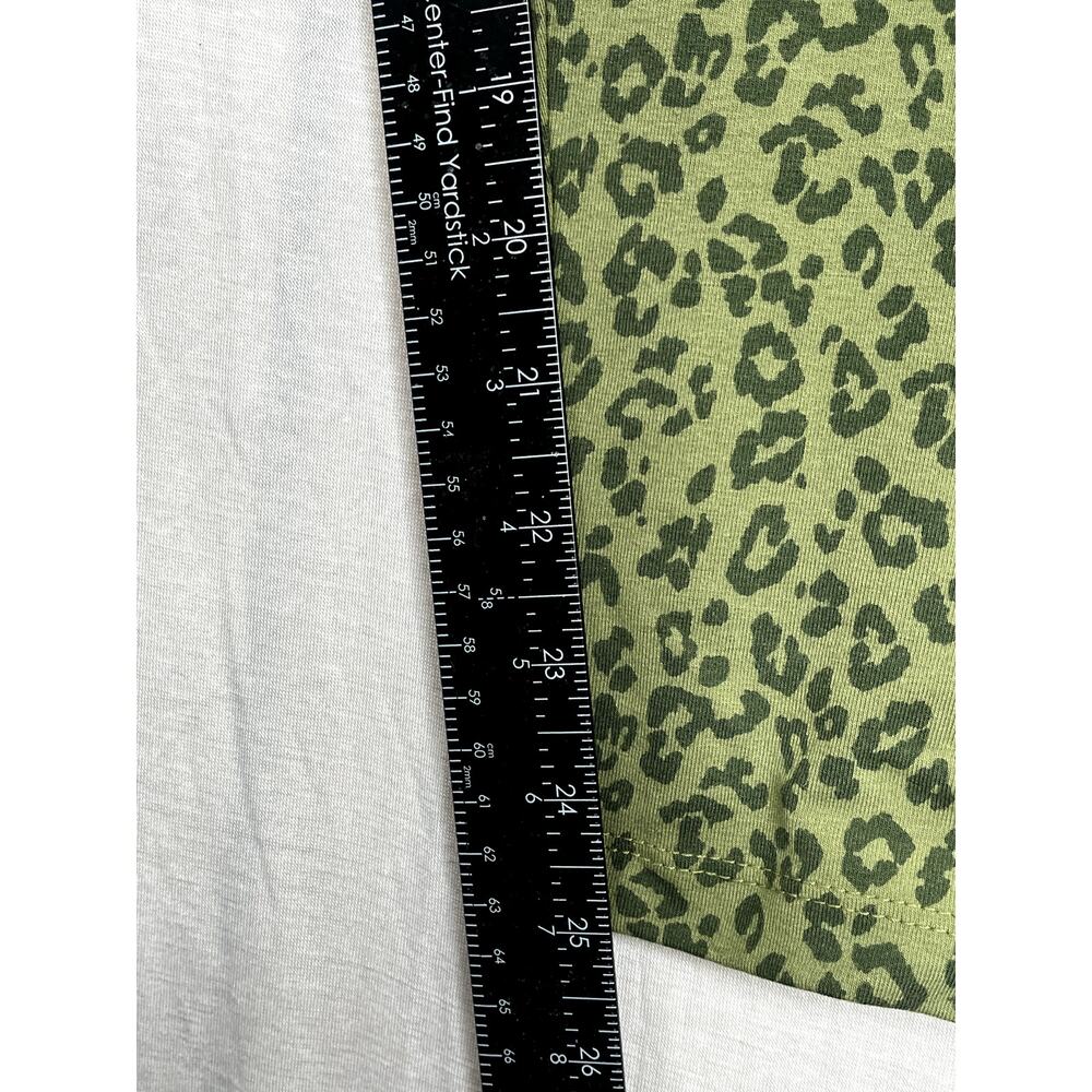 J. Crew olive green animal print full length leggings, size L - Picture 8 of 8